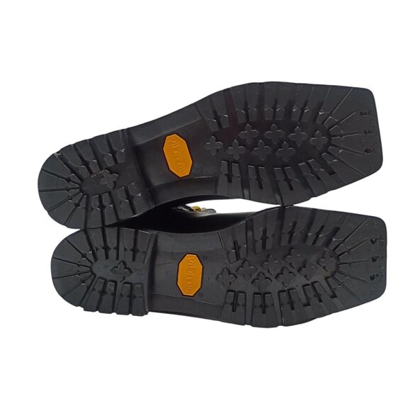 Vintage Asolo Alaska‎ Boots Womens Size 7.5 Black Leather Vibram Sole Hiking 90s - Picture 5 of 12